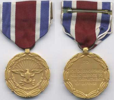 Department of Defense Distinguished Public Service Award medal